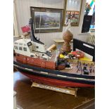 A Radio Controlled Ship, with engine, The Lady Laura Grimsby fishing boat.