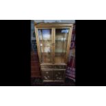 A Mid-Century Chinoiserie Decorated Display Cabinet,