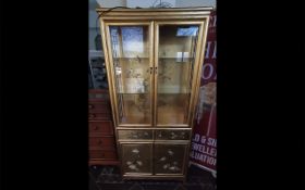 A Mid-Century Chinoiserie Decorated Display Cabinet,