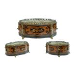 19th Century French Rosewood and Parquetry Jardiniere,
