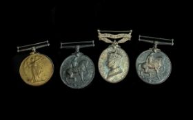 WW1 Interest Collection Of Five Single Named Medals