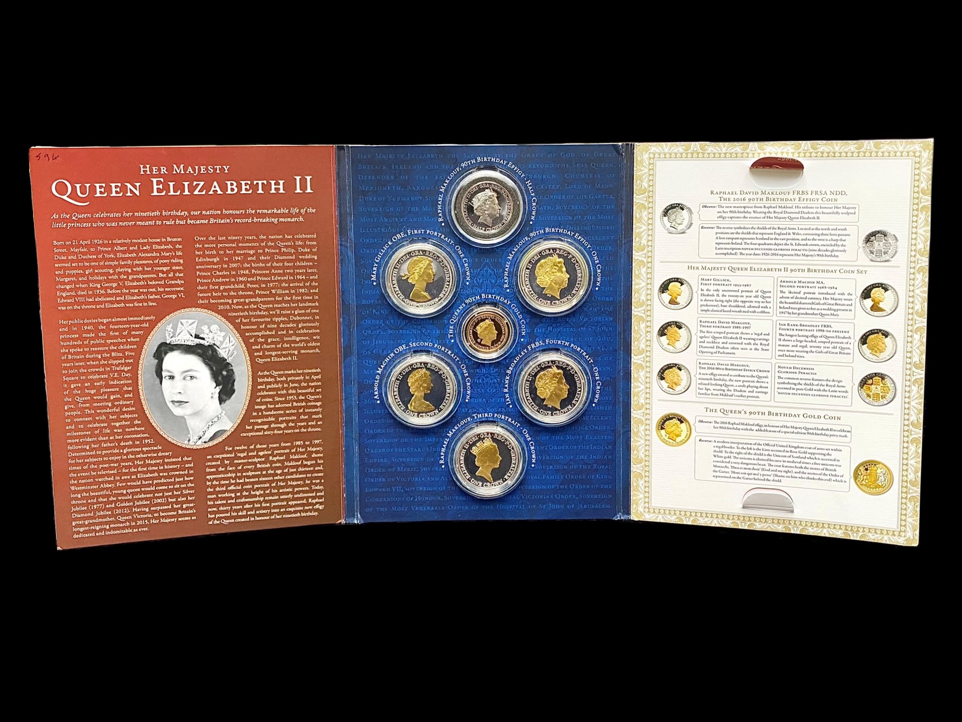 The London Mint H.M Queen Elizabeth II 90th Birthday Gold Coin Proof Set In Original Folder and - Image 3 of 4