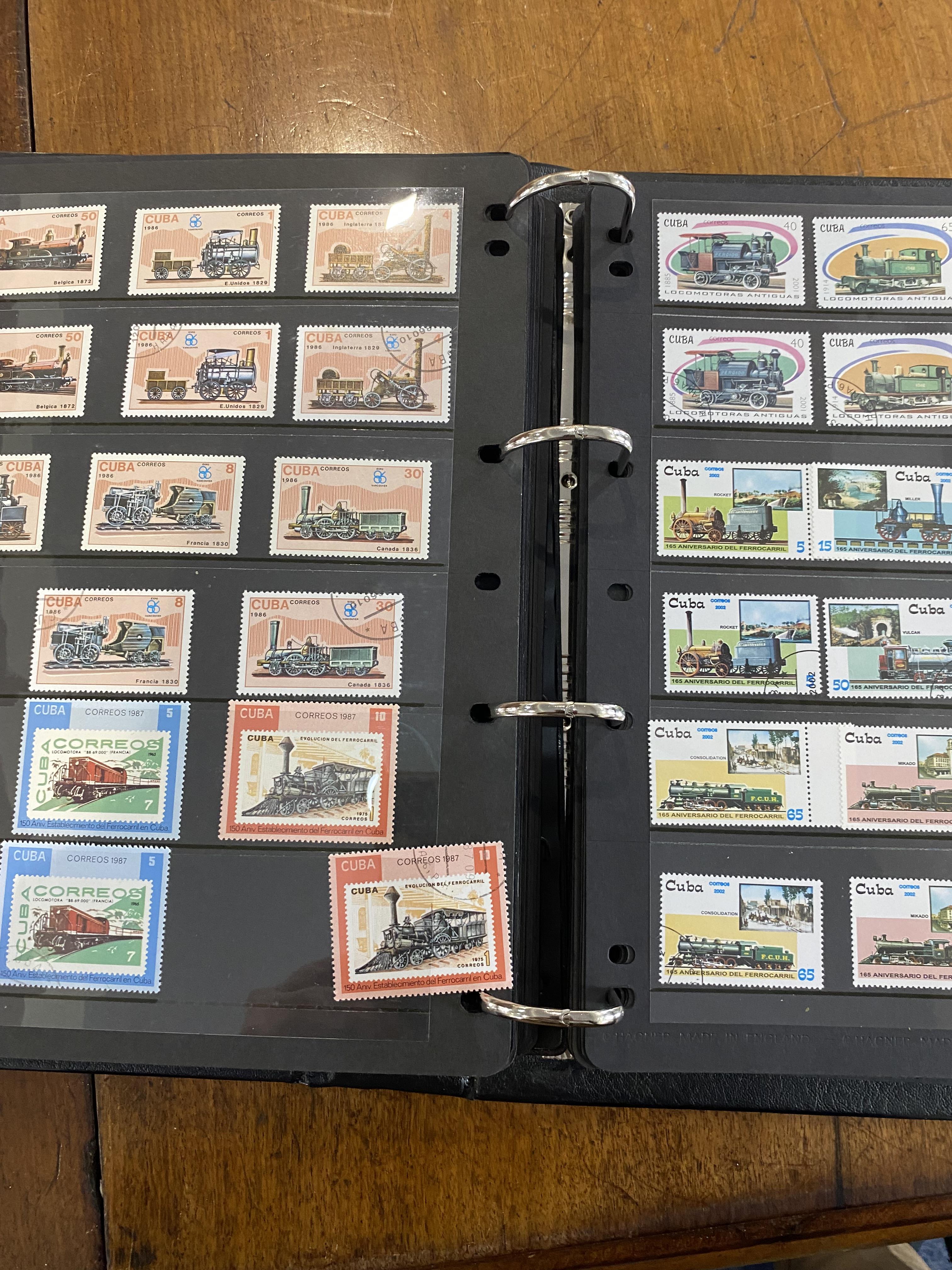 Stamp Interest - Meaty Album of Mostly Mint and railway oriented stamps from around the world. - Image 7 of 8