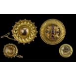 Victorian Period Pair of 9ct Gold, circu