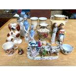 Box of Assorted Porcelain and Pottery, c