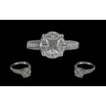 Ladies 18ct White Gold Bespoke Diamond S