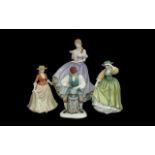 Royal Doulton Figures. ( 4 ) Royal Doulton Figures to Includes The Silversmiths of Williamsburg,