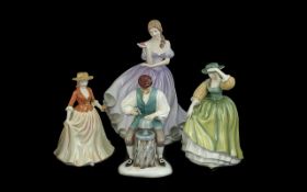 Royal Doulton Figures. ( 4 ) Royal Doulton Figures to Includes The Silversmiths of Williamsburg,