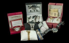 A Collection of Assorted Boxed Ladies and Gentlemans' Fashion Wrist Watches. To include Sekonda,