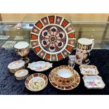 Large Collection of Royal Crown Derby including a large plate, cup, saucer, side plate, Millenium