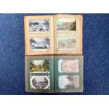 Two Albums of Original Postcards, over 200 in total. Early original cards, mainly topographical