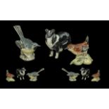 Beswick figure of a Border Collie, measures 3'' high x 4'' length, together with a Beswick No.