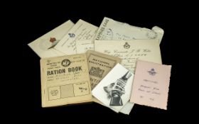 R.A.F Interest. R.A.F Ephemera Dated 1941, Oblong with Books etc.
