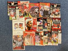 Small Collection of Manchester United Programmes, various Reviews from 1990's, odd earlier