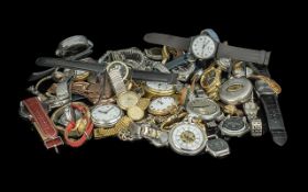 A collection of approximately 30 watches, mainly quartz but a few mechanical. Includes Ingersoll,