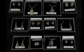 Quantity of Sterling Silver Jewellery, all brand new and boxed from Hamilton & Young, Scotland,