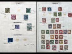 Stamps Interest Germany 1872 - 1940's mint or used in album collection with sets or part sets etc, +