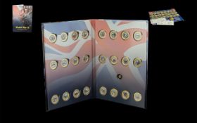 Windsor Mint - World War II Commemorative Coin Collection, Layered with 24 Ct Gold. Its a Stunning