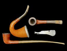 Collection of Pipes - To Include 'Fireside' Vintage Churchwarden Briar Pipe, Vintage Calabash