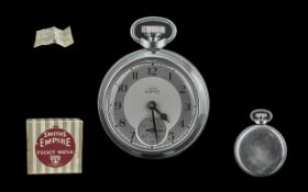 Gents Smiths Empire Pocket Watch, a Smiths pocket watch in original box with original 1950 guarantee