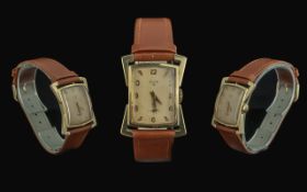 Elgin 1930's Excellent 10ct Gold Filled Mechanical Wrist Watch, Excellent Design / Form. Marked 10ct