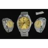 Rolex Oyster Perpetual Precision Gent's Stainless Steel 'Air King' Wrist Watch, model no.5500,