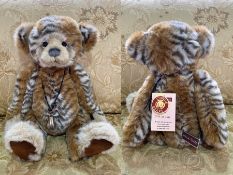 Charlie Bear 'Abhay' Limited Edition No. 2068 of 4000, with certificate of authenticity. Bear in