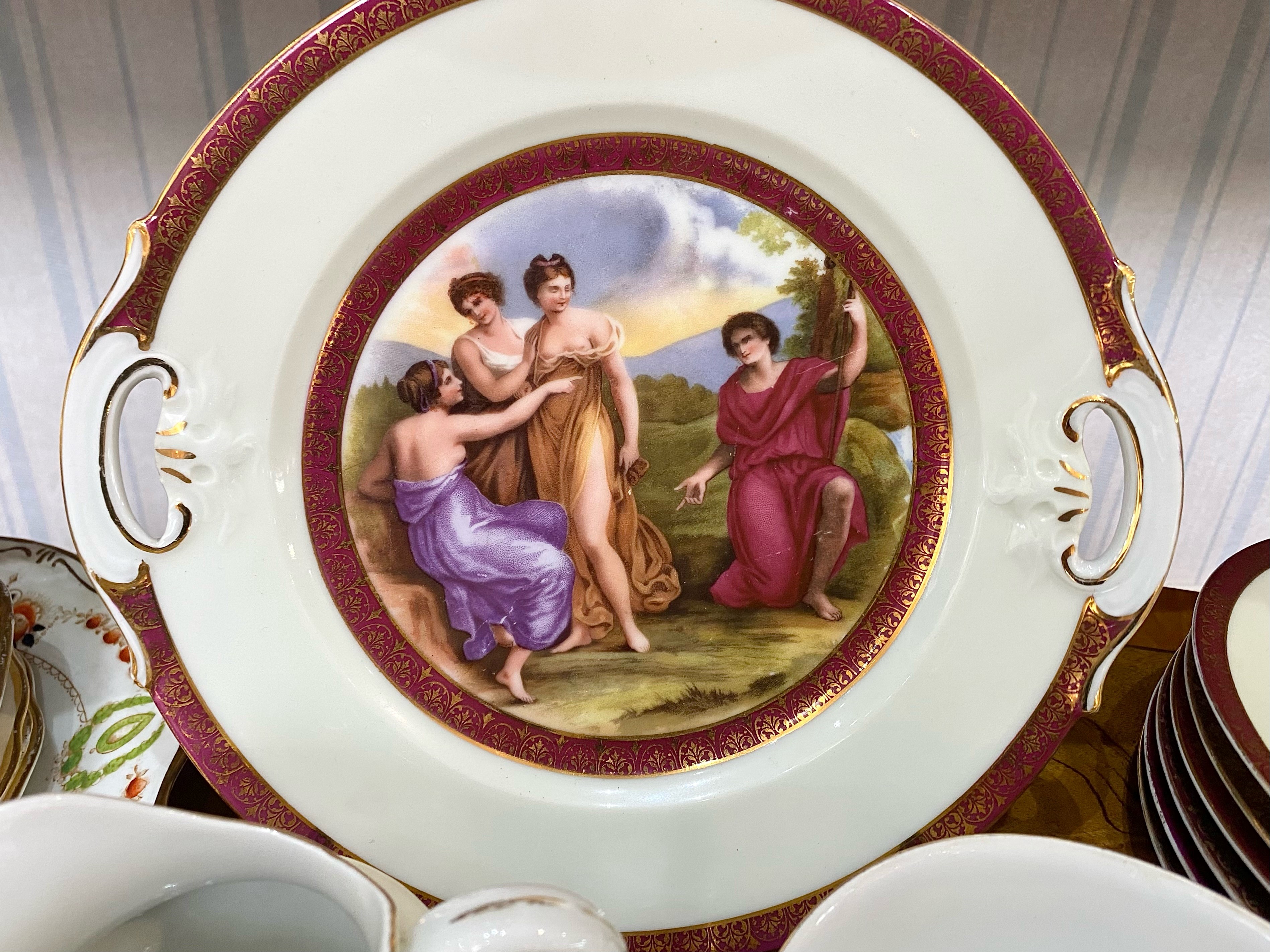 Collection of Assorted Porcelain, including a classical tea set comprising a 9.5'' bread and - Image 2 of 3