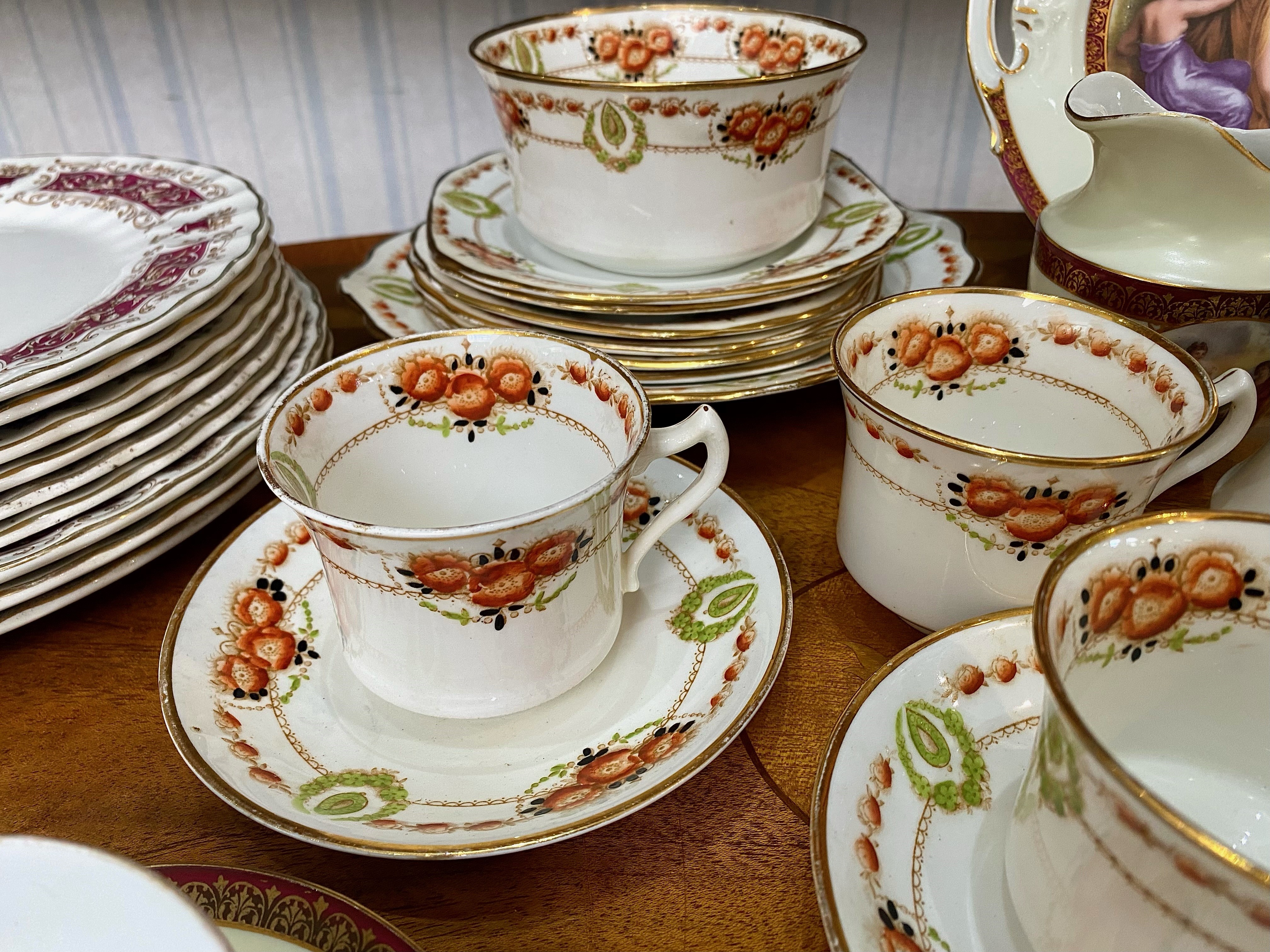 Collection of Assorted Porcelain, including a classical tea set comprising a 9.5'' bread and - Image 3 of 3