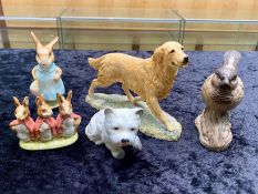 Two Beswick Beatrix Potter Figures, Flopsy, Mopsy & Cottontail 1954, and Mrs Flopsy Bunny 1965.
