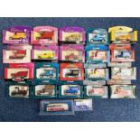 Collection of Corgi Die Cast Models, boxed, including Motoring Memories, AA, Royal Mail, Cadbury'