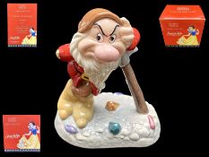 Royal Doulton Disney Showcase Grumpy - Hmmph!, No. 14130, in original box with certificates. From