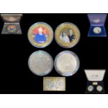 Collection of Royalty Coins. Includes 1/ Westminster Mint 2007 5oz Coin With Diamonds