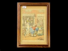 An Early 19th Century Charles Williams Framed Print Published By Thomas Tegg Titled ''A Neck of Lamb