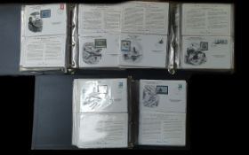 Three Volumes of First Day Covers, 50th Anniversary of WWII, full collection housed in three albums.