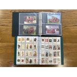 Album Containing Cigarette Cards, look to be part sets, to include Straight Line Caricatures,