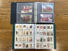 Album Containing Cigarette Cards, look to be part sets, to include Straight Line Caricatures,