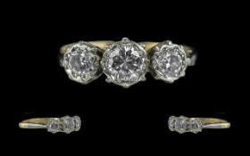 Ladies 18ct Gold and Platinum Attractive