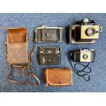 Four Vintage Cameras, comprising Kodak a