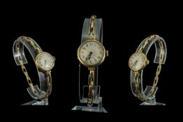 Rolex - Ladies 1930's 18ct Gold Cased Me