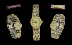 Rotary Ladies 9ct Gold Bracelet Mechanic