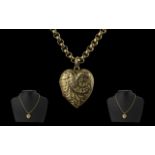 Antique Period Attractive 9ct Gold Heart
