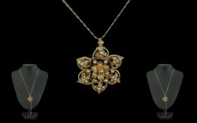 Antique Period Attractive 9ct Gold Seed