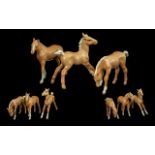 Three Beswick Palomino Ponies, tallest 5