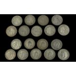 9 George V Silver Half Crowns, Fine to V.F Condition. Various Dates - 1911 x 1, 1918 x 1, 1914 x