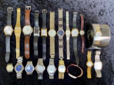 Collection of Ladies & Gents Wrist Watches, including Sekonda, Montine, Citizen, Adec, Fossil,