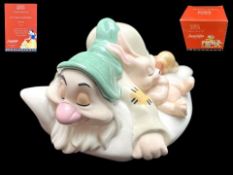 Royal Doulton Disney Showcase Sleepy - Zzzzz, No. 14132, in original box with certificates. From the