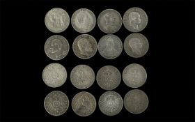 Eight German Silver Drei Coins - Deutsches Reich. Dated 1911, 1910, 1912, 1914, 1909 x 3, 1913.