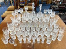 Quantity of Bohemia Czech Cut Lead Crystal Glasses, comprising 6 x Brandy Balloons, 6 x tall Wine