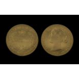 Australia - Queen Victoria 22ct Gold Full Sovereign, Sydney Mint, Date 1870. Unrecorded -